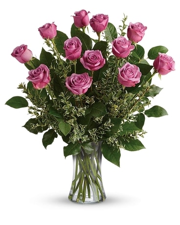 Hey Gorgeous Lavender Roses Flower Arrangement